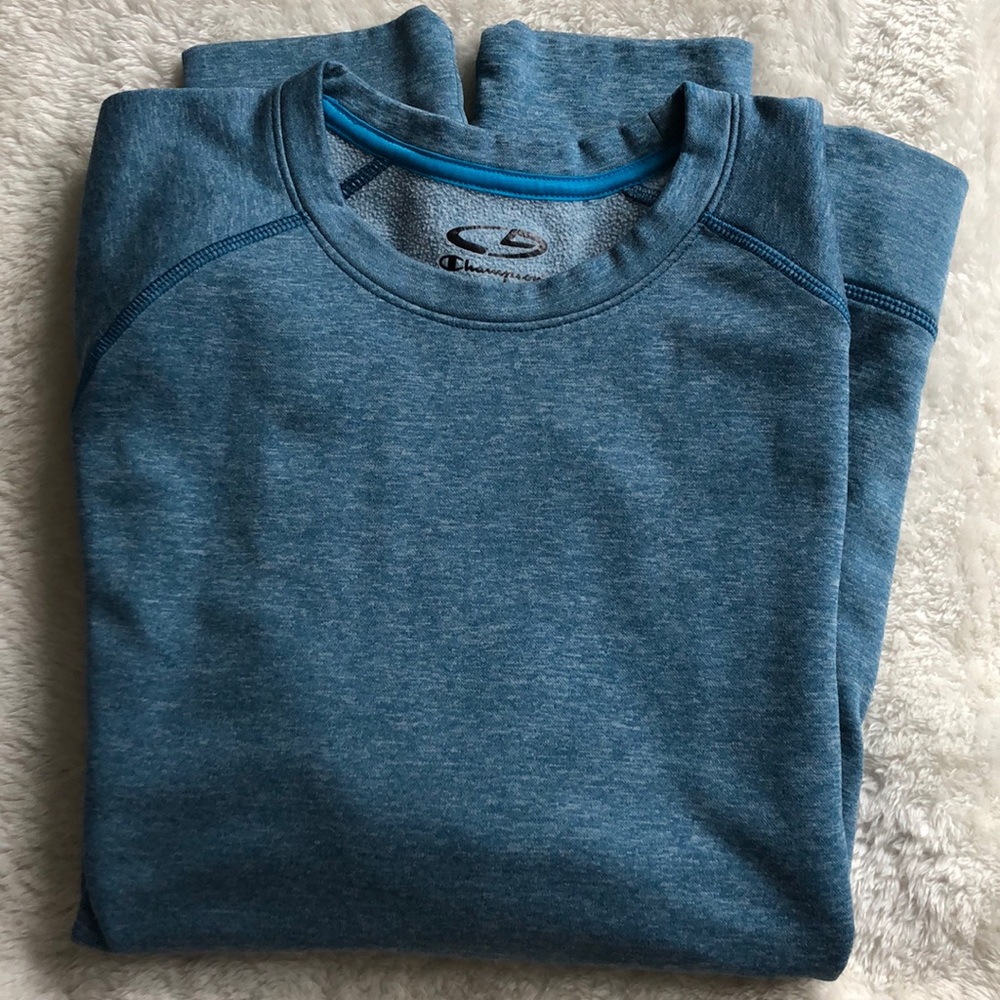 Champion Men’s DuoDry Large Blue Crewneck